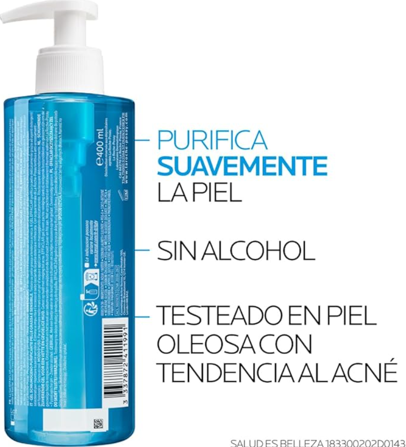 La Roche-Posay Effaclar Gel Limpiador, 400 ml. - Image 4