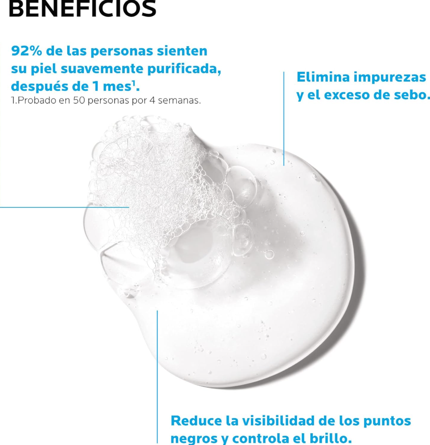 La Roche-Posay Effaclar Gel Limpiador, 400 ml. - Image 3