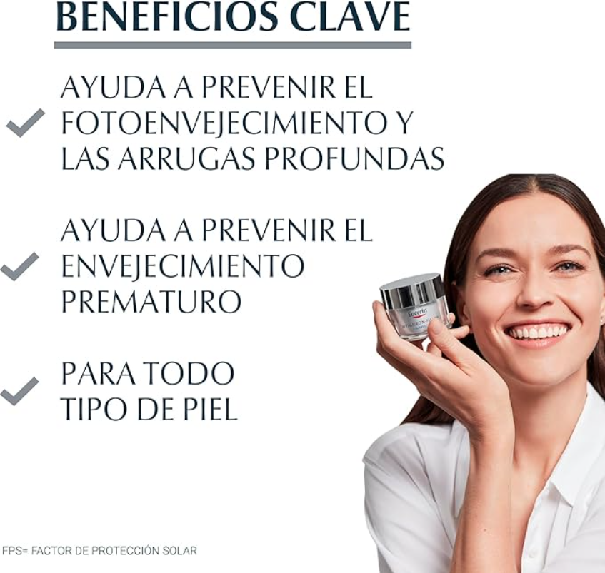 Eucerin Crema Día Hyaluron-Filler + 3X Effect, 50 ml. - Image 2