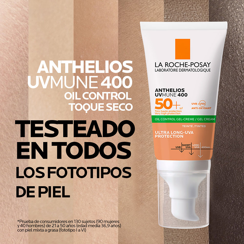 La Roche-Posay Anthelios Toque Seco con Color FPS 50, 50 ml. - Image 2