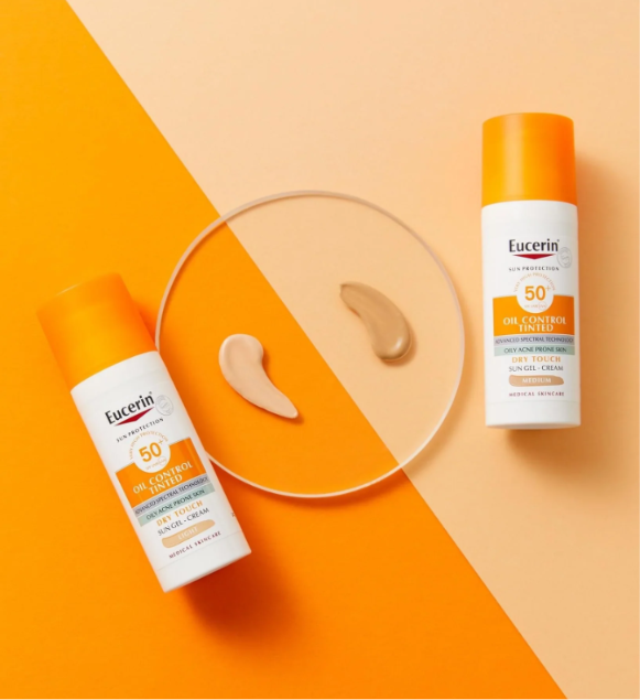 Eucerin Protector Solar Facial Toque Seco Tono Claro FPS50, 50 ml. - Image 5